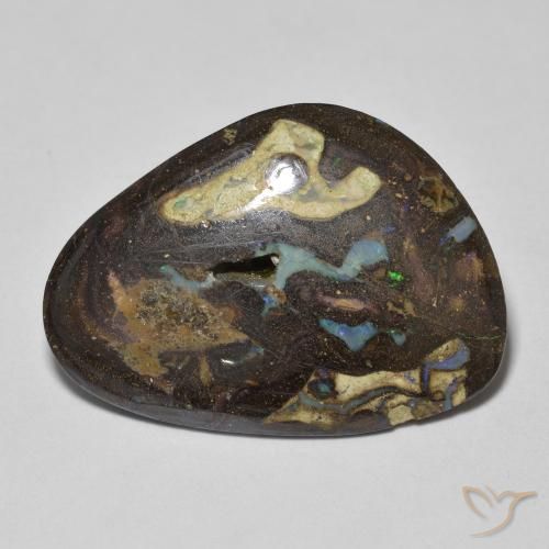 Opala de Pedra Multicolorido Natural 9.26ct, Chique, Opaco