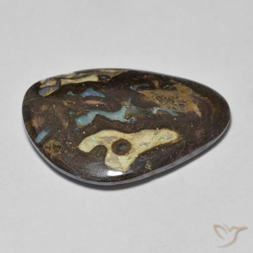 Opala de Pedra Multicolorido Natural 9.26ct, Chique, Opaco