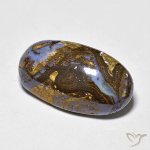 Opala de Pedra Multicolorido Natural 9.86ct, oval, Opaco