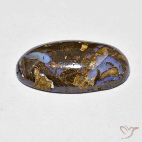 Opala de Pedra Multicolorido Natural 9.86ct, oval, Opaco