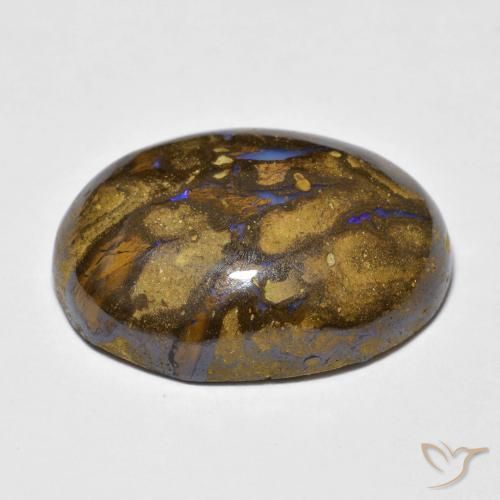 Opala de Pedra Multicolorido Natural 15.41ct, oval, Opaco