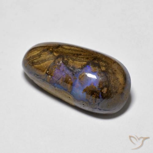 Opala de Pedra Multicolorido Natural 7.58ct, Chique, Opaco
