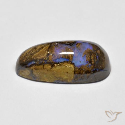 Opala de Pedra Multicolorido Natural 7.58ct, Chique, Opaco