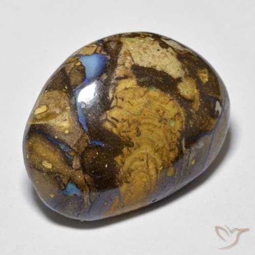 Opala de Pedra Multicolorido Natural 17.61ct, Chique, Opaco