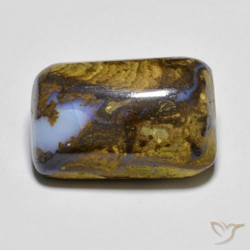 11.36ct Natural Multicolorido Opala de Pedra, Almofada, Opaco