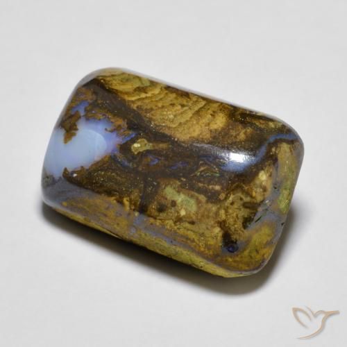 Opala de Pedra Multicolorido Natural 11.36ct, Almofada, Opaco