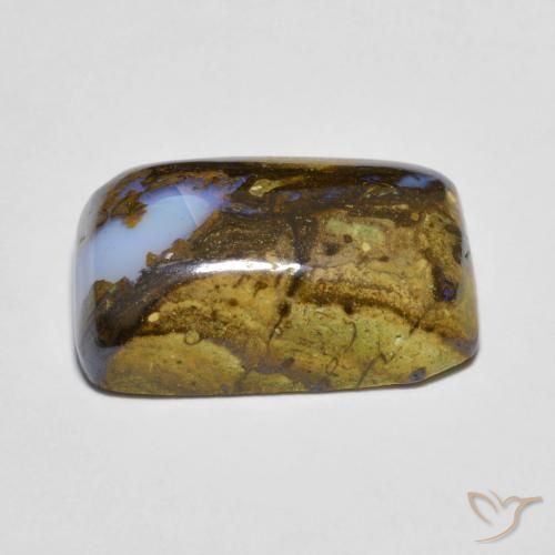 Opala de Pedra Multicolorido Natural 11.36ct, Almofada, Opaco