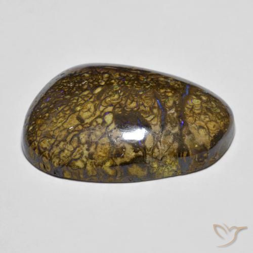 Opala de Pedra Multicolorido Natural 16.83ct, Chique, Opaco