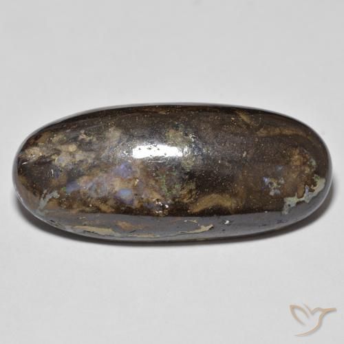 22.64ct Natural Multicolorido Opala de Pedra, oval, Opaco