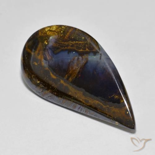 Opala de Pedra Multicolorido Natural 12.25ct, Chique, Opaco