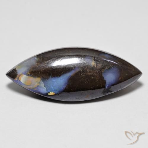 9.65ct Natural Multicolorido Opala de Pedra, Marquesa, Opaco
