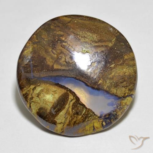 Opala de Pedra Multicolorido Natural 11.73ct, Redondo, Translúcido