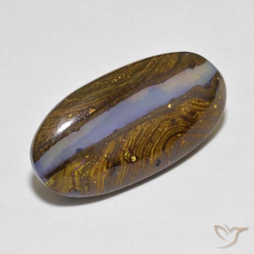 Opala de Pedra Multicolorido Natural 12.50ct, oval, Translúcido