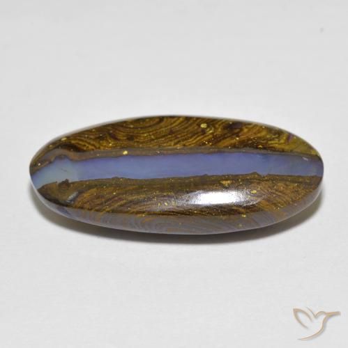 Opala de Pedra Multicolorido Natural 12.50ct, oval, Translúcido