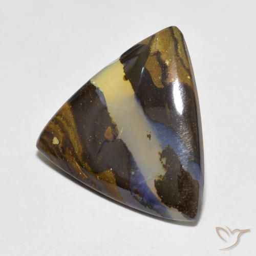Opala de Pedra Multicolorido Natural 5.28ct, Trilhão, Translúcido