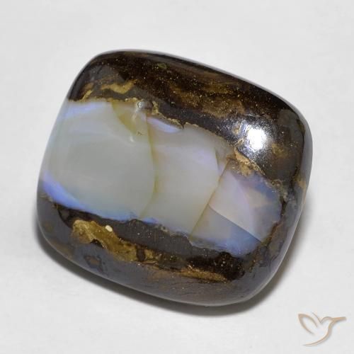 Opala de Pedra Multicolorido Natural 14.40ct, Almofada, Translúcido