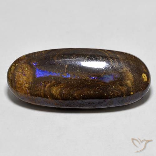 14.55ct Natural Multicolorido Opala de Pedra, oval, Opaco