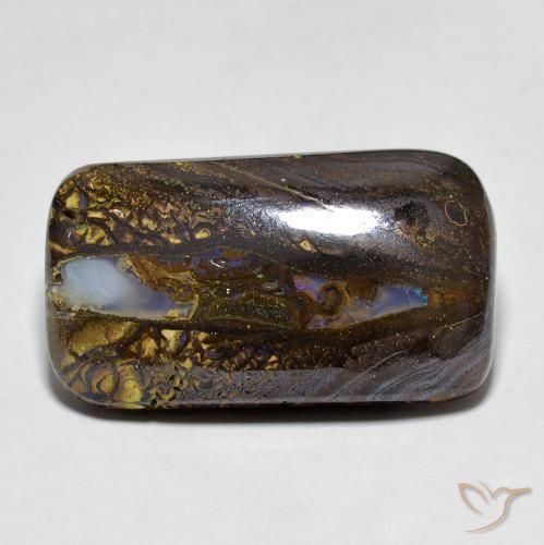 16.10ct Natural Multicolorido Opala de Pedra, Almofada, Opaco