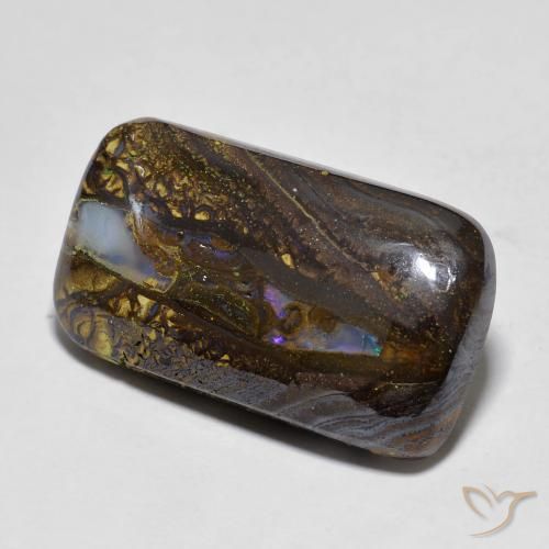 Opala de Pedra Multicolorido Natural 16.10ct, Almofada, Opaco
