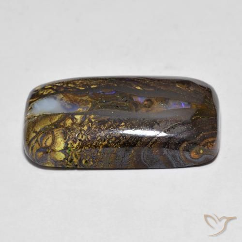 Opala de Pedra Multicolorido Natural 16.10ct, Almofada, Opaco
