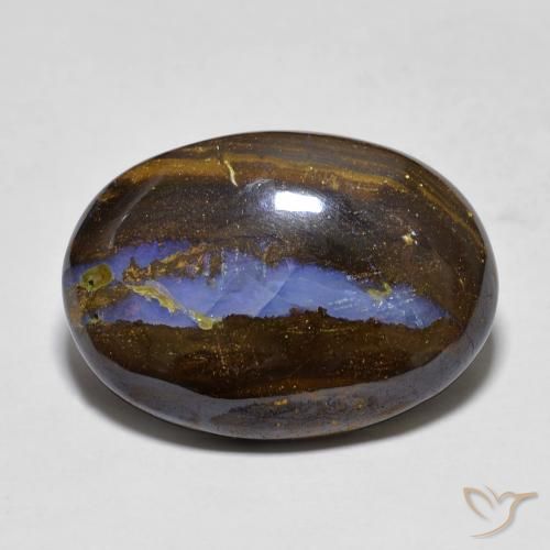 13.60ct Natural Multicolorido Opala de Pedra, oval, Opaco