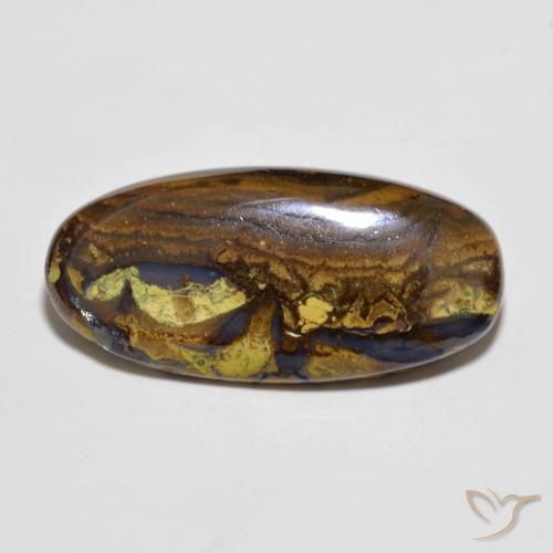 7.10ct Natural Multicolorido Opala de Pedra, oval, Opaco