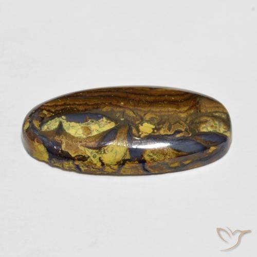 Opala de Pedra Multicolorido Natural 7.10ct, oval, Opaco