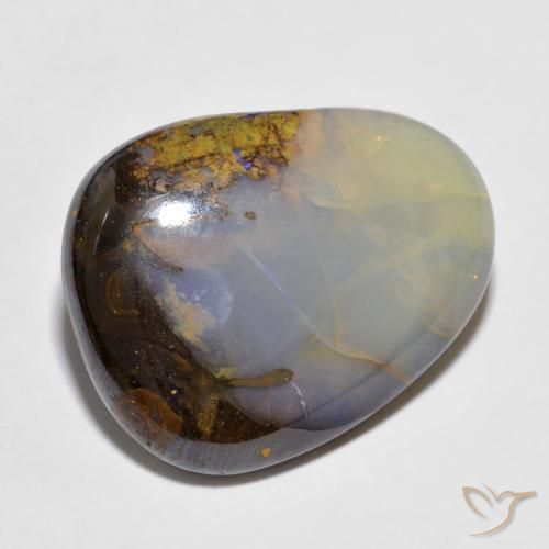 Opala de Pedra Multicolorido Natural 12.97ct, Chique, Translúcido
