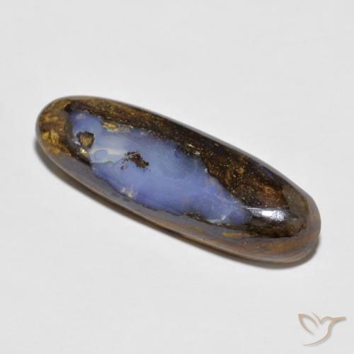 Opala de Pedra Multicolorido Natural 7.43ct, oval, Opaco