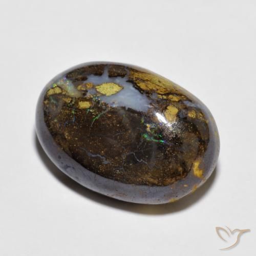 Opala de Pedra Multicolorido Natural 11.57ct, oval, Opaco