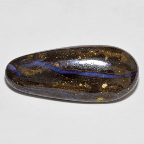 Opala boulder multicolorido natural 12,06ct, forma extravagante, opaco
