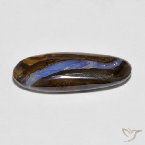 Opala de Pedra Multicolorido Natural 6.36ct, oval, Transparente