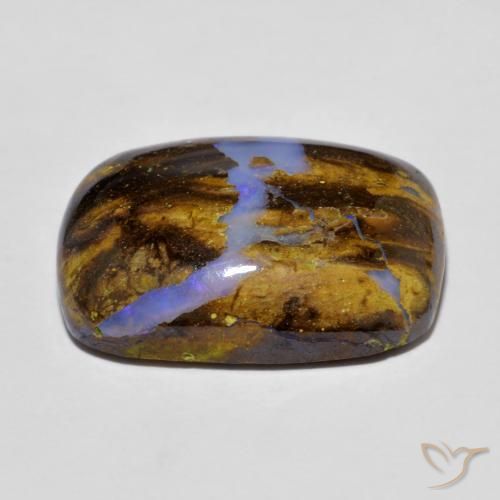 Opala de Pedra Multicolorido Natural 14.98ct, Almofada, Opaco