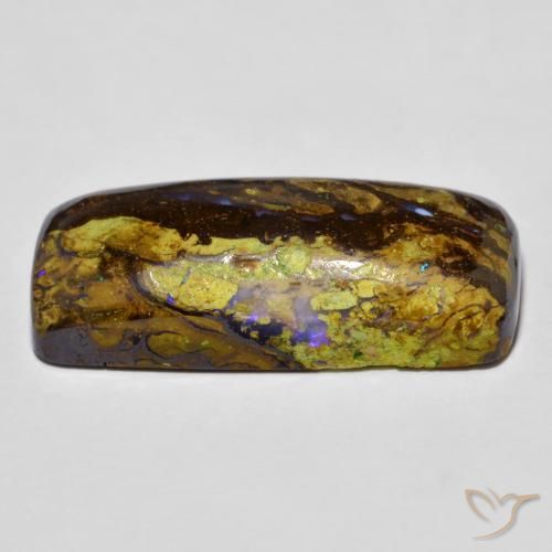 Opala de Pedra Multicolorido Natural 16.30ct, Almofada, Opaco