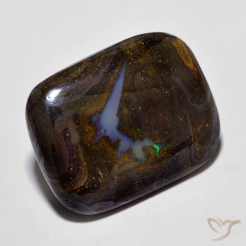 Opala de Pedra Multicolorido Natural 16.52ct, Almofada, Opaco