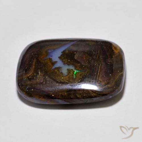 Opala de Pedra Multicolorido Natural 16.52ct, Almofada, Opaco