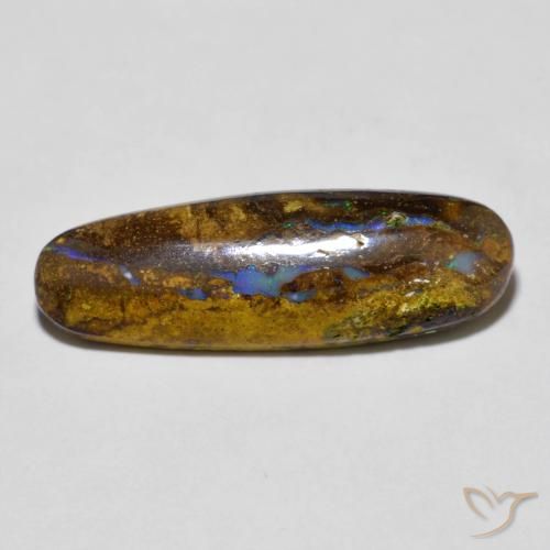 6.20ct Natural Multicolorido Opala de Pedra, oval, Opaco