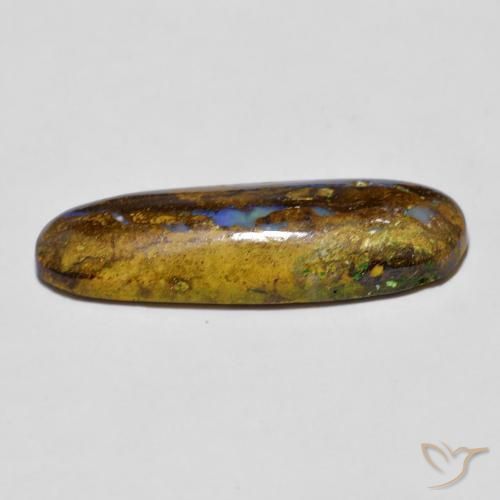 Opala de Pedra Multicolorido Natural 6.20ct, oval, Opaco