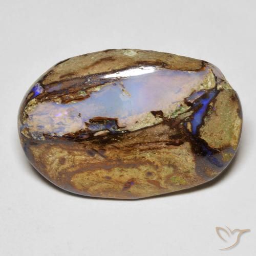 10.30ct Natural Multicolorido Opala de Pedra, oval, Opaco