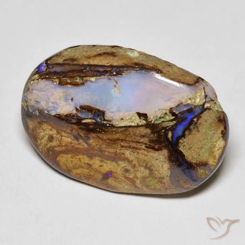Opala de Pedra Multicolorido Natural 10.30ct, oval, Opaco