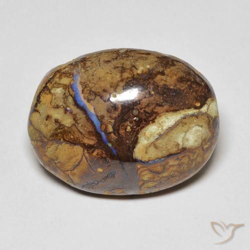 12.53ct Natural Multicolorido Opala de Pedra, oval, Opaco