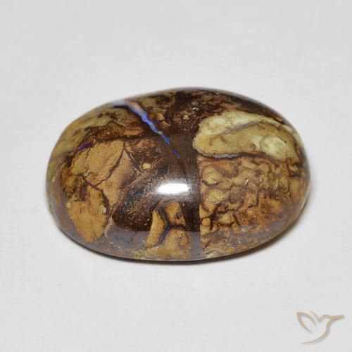 Opala de Pedra Multicolorido Natural 12.53ct, oval, Opaco