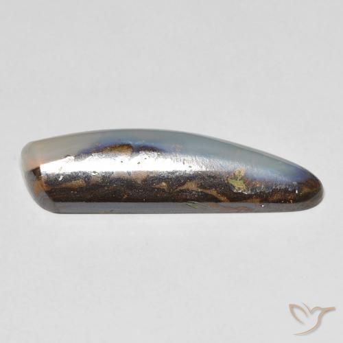 Opala de Pedra Multicolorido Natural 8.27ct, Chique, Opaco