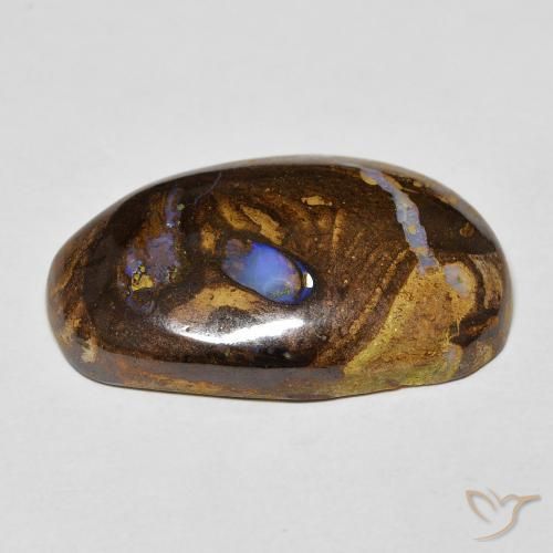 Opala de Pedra Multicolorido Natural 21.16ct, Chique, Opaco