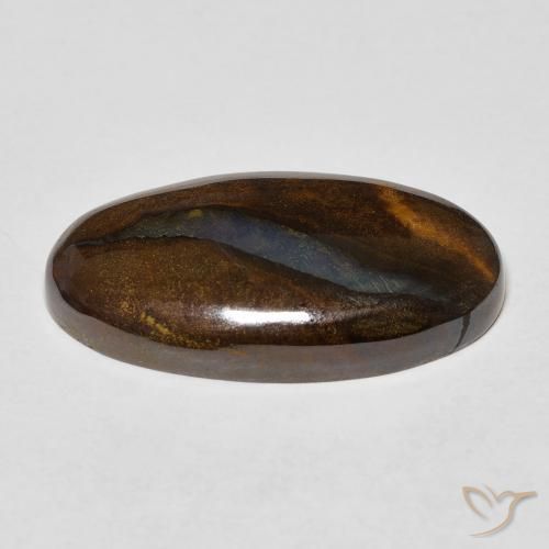 Opala de Pedra Multicolorido Natural 12.95ct, oval, Opaco