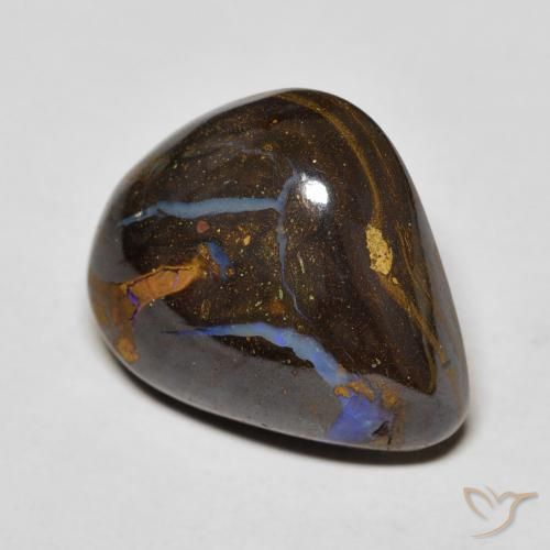 Opala de Pedra Multicolorido Natural 14.15ct, Chique, Opaco