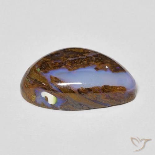 Opala de Pedra Multicolorido Natural 4.92ct, Chique, Opaco