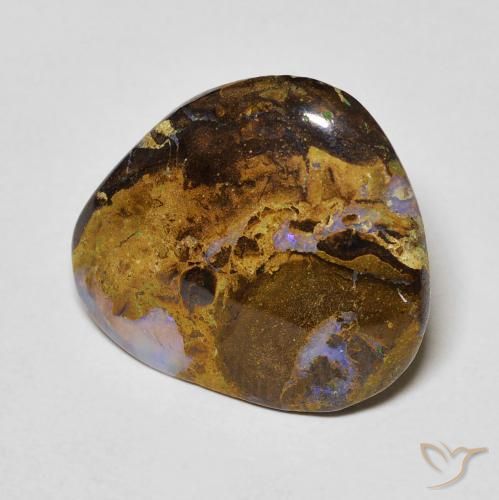 Opala de Pedra Multicolorido Natural 9.92ct, Chique, Opaco
