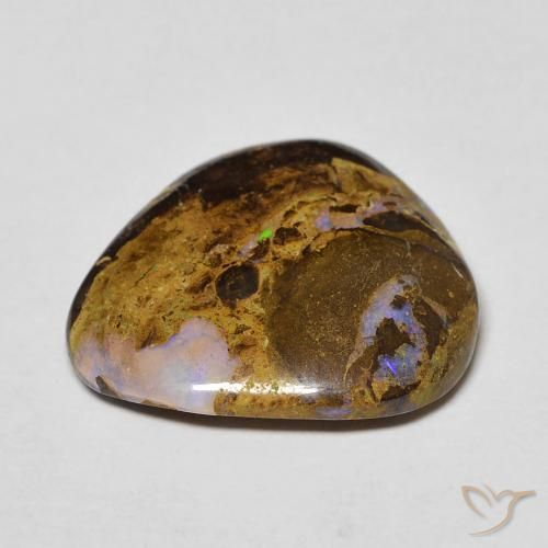 Opala de Pedra Multicolorido Natural 9.92ct, Chique, Opaco
