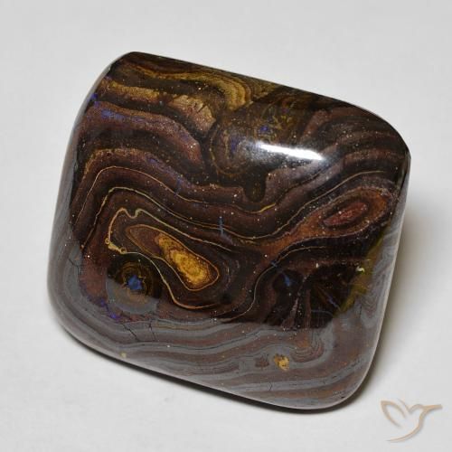 Opala de Pedra Multicolorido Natural 42.66ct, Almofada, Opaco